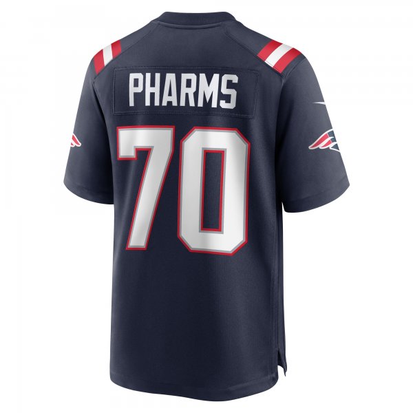 Men's New England Patriots Jeremiah Pharms Jr. Nike  Navy Team Game Jersey