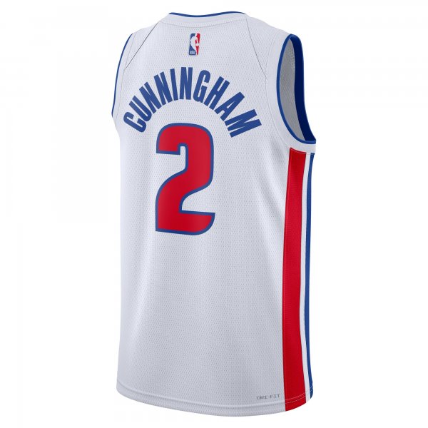 Unisex Detroit Pistons Cade Cunningham Nike White Swingman Jersey - Association Edition