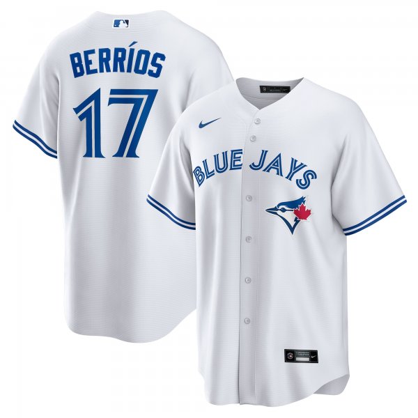 Men's Toronto Blue Jays JosÃÂ© BerrÃÂ­os Nike White Home  Replica Player Jersey