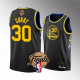 Men's Golden State Warriors #30 Stephen Curry 2022 Black Finals Stitched NBA Jersey