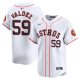 Men's Houston Astros #59 Framber Valdez Nike White Home Limited Player Jersey