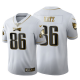 Philadelphia Eagles Zach Ertz #86 White 100th Season Vapor Limited Golden Edition Jersey