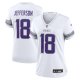 Women's Minnesota Vikings #18 Justin Jefferson Nike White Alternate Game Jersey