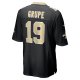 Men's New Orleans Saints Blake Grupe Nike  Black Team Game Jersey