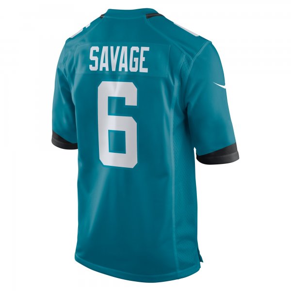 Men's Jacksonville Jaguars Darnell Savage Nike  Teal Team Game Jersey