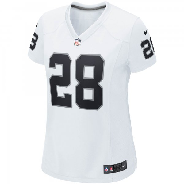 Women's Las Vegas Raiders Josh Jacobs Nike White Player Game Team Jersey