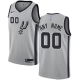 Men's San Antonio Spurs Personalized Swingman Silver NBA Statement Edition Jersey