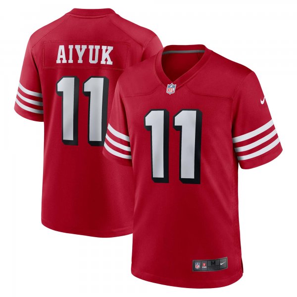 Men's San Francisco 49ers Brandon Aiyuk Nike Scarlet Alternate Game Jersey