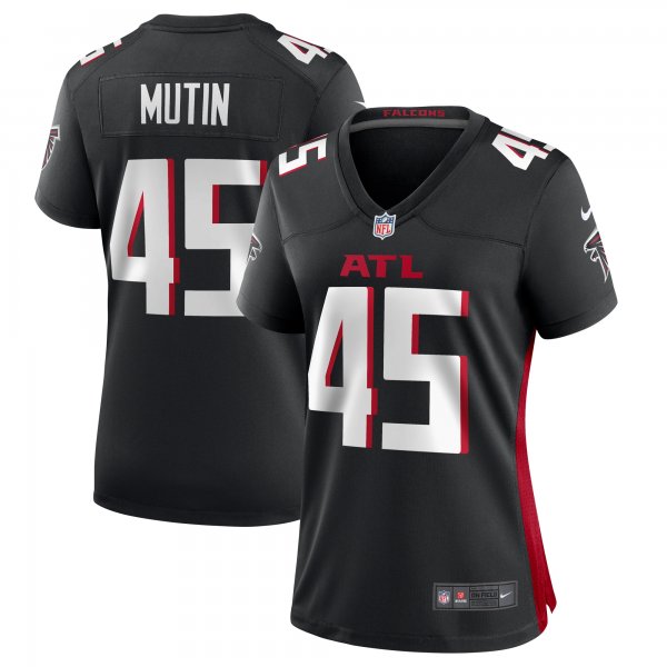 Women's Atlanta Falcons Donavan Mutin Nike  Black  Game Jersey