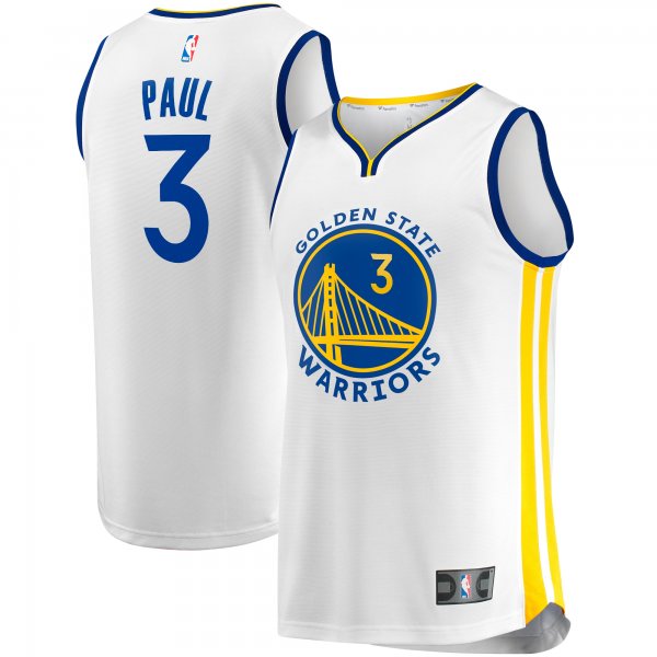 Youth Golden State Warriors Chris Paul Fanatics White Fast Break Player Jersey - Association Edition