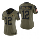 Women's Green Bay Packers Aaron Rodgers Olive 2021 Salute To Service Limited NFL Jersey