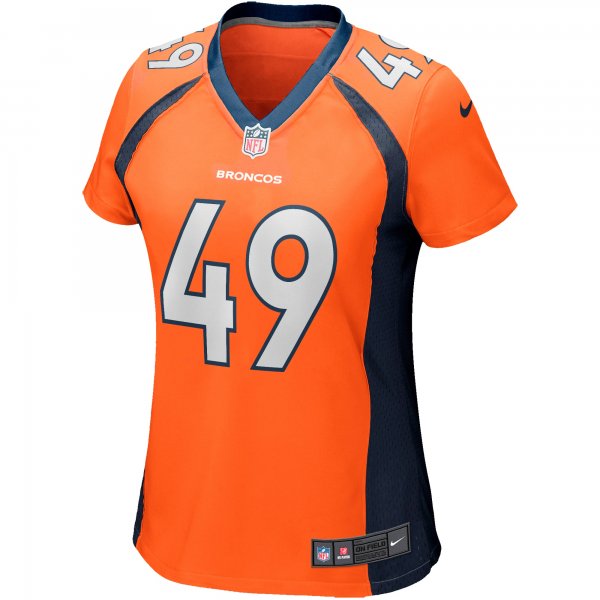 Women's Denver Broncos Dennis Smith Nike Orange Game Retired Player Jersey