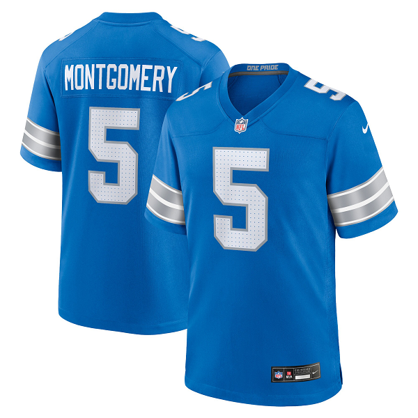 Youth Detroit Lions #5 David Montgomery Nike Blue Limited Jersey