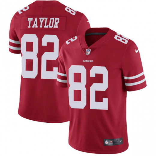 Men's Nike San Francisco 49ers #82 John Taylor Team Color Vapor Untouchable Limited Red NFL Jersey