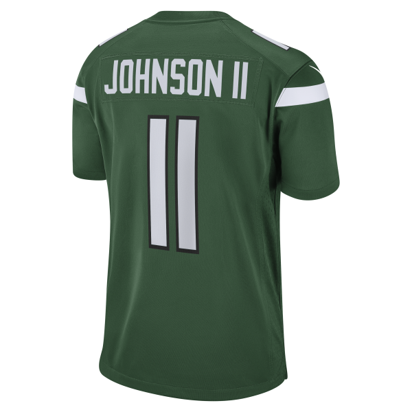 Men's New York Jets Jermaine Johnson II Nike Gotham Green Game Jersey