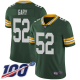 Green Bay Packers #52 Rashan Gary Green Team Color Men's Stitched NFL 100th Season Vapor Limited Jersey