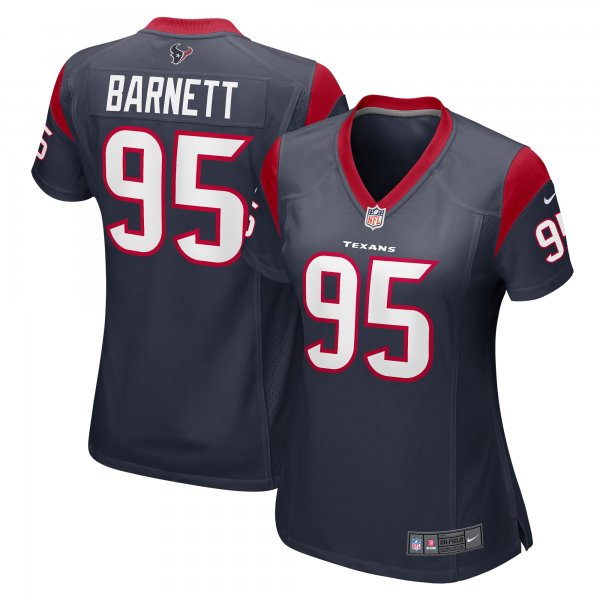 Women's Houston Texans Derek Barnett Nike  Navy  Game Jersey