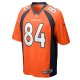 Men's Denver Broncos Chris Manhertz Nike Orange Game Player Jersey