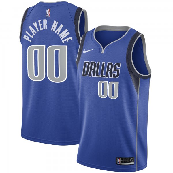 Men's Dallas Mavericks Nike Blue 2020/21 Swingman Custom Jersey - Icon Edition