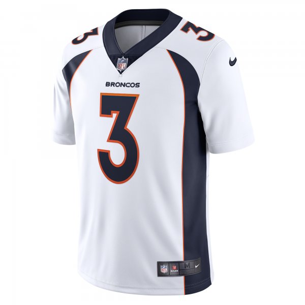 Men's Denver Broncos Russell Wilson Nike White Team Vapor Limited Jersey