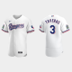 Men's Texas Rangers #3 Leody Taveras White Home Flex Base MLB Jersey