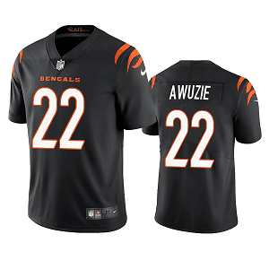 Men's Cincinnati Bengals #22 Chidobe Awuzie Black Vapor Limited Jersey