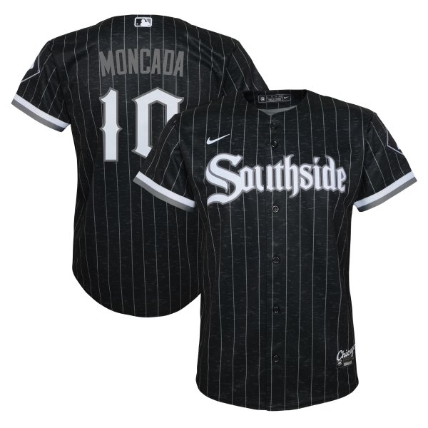 Youth Chicago White Sox Yoan Moncada Nike Black City Connect Replica Player Jersey