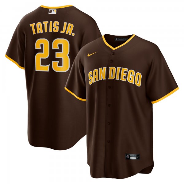 Men's San Diego Padres Fernando Tatis Jr. Nike Brown Alternate Replica Player Jersey