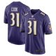 Men's Baltimore Ravens Dalvin Cook Nike  Purple  Game Jersey