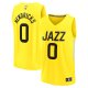 Youth Utah Jazz Taylor Hendricks Fanatics Yellow  Fast Break Replica Jersey - Icon Edition