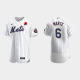 Men's New York Mets #6 Starling Marte White 2022 Memorial Day Poppy Patch Flex Base MLB Jersey