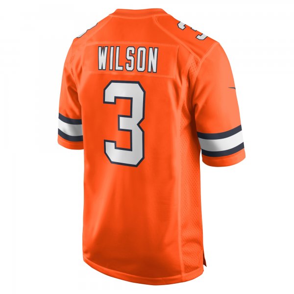 Men's Denver Broncos Russell Wilson Nike Orange Alternate Game Jersey