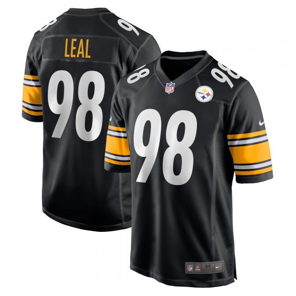 Men's Pittsburgh Steelers DeMarvin Leal Nike Black Game Player Jersey