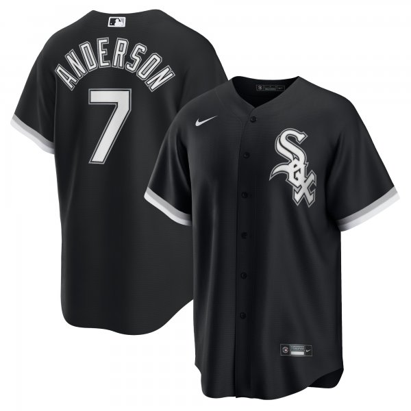 Men's Chicago White Sox Tim Anderson Nike Black Alternate Replica Player Jersey