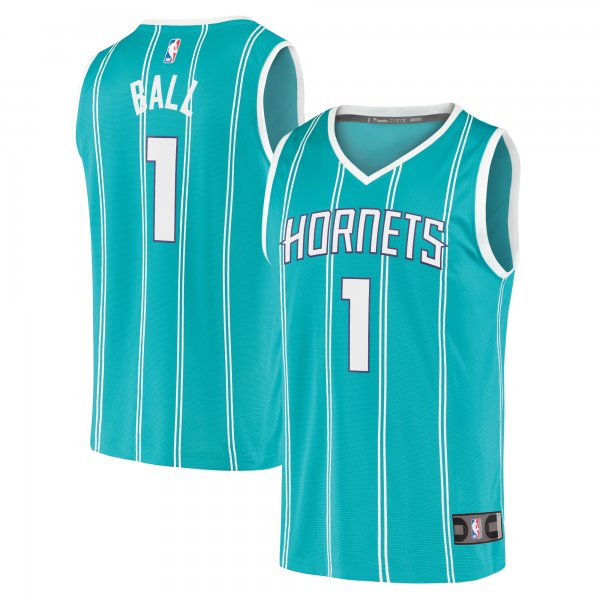 Youth Charlotte Hornets LaMelo Ball Fanatics Teal Fast Break Player Jersey - Icon Edition