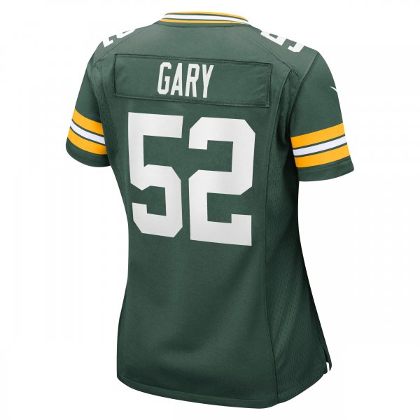 Women's Green Bay Packers Rashan Gary Nike Green Game Jersey