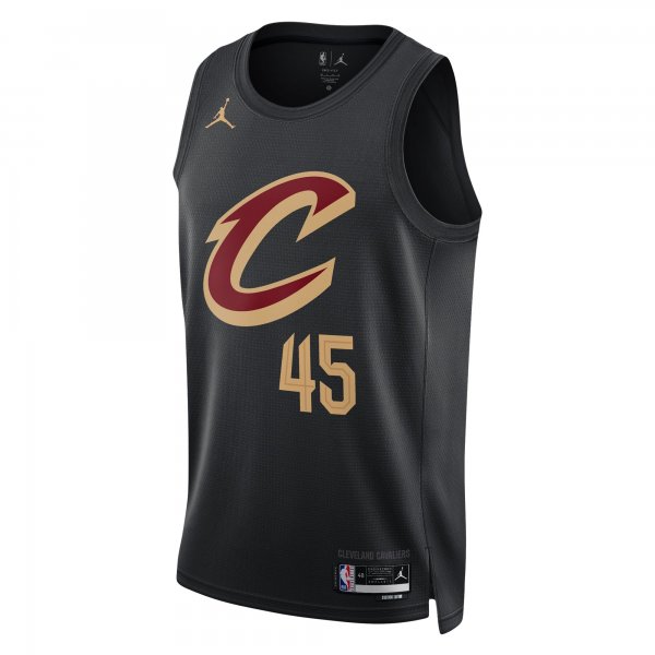 Unisex Cleveland Cavaliers Donovan Mitchell Jordan Brand Black Swingman Jersey - Statement Edition