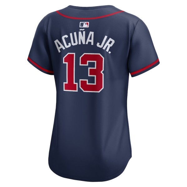 Women's Atlanta Braves Ronald Acu?a Jr. Nike Navy Alternate Limited Player Jersey