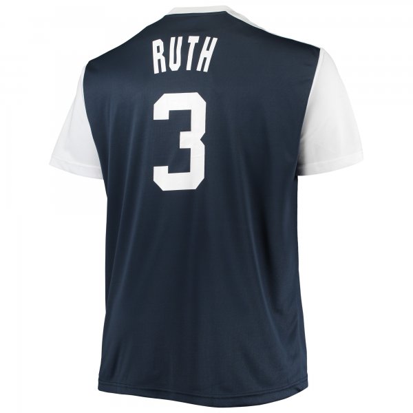 Men's New York Yankees Babe Ruth Navy/White Cooperstown Collection Replica Player Jersey