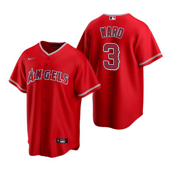 Youth Los Angeles Angels #3 Waylor Ward Red Cool Base Stitched MLB Jersey