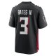 Men's Atlanta Falcons Jessie Bates III Nike Black Game Player Jersey