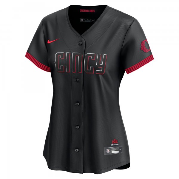 Women's Cincinnati Reds  Nike Black City Connect Limited Jersey