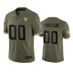 Minnesota Vikings Custom Olive 2022 Salute To Service Limited Jersey #00