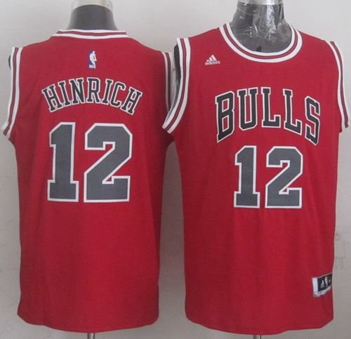 Men's Chicago Bulls #12 Kirk Hinrich Revolution 30 Red Stitched NBA Jersey