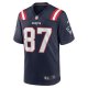 Men's New England Patriots Matt Sokol Nike Navy Game Player Jersey