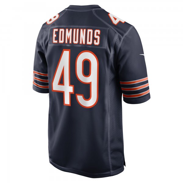 Men's Chicago Bears Tremaine Edmunds Nike Navy Game Player Jersey