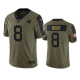 Carolina Panthers Jaycee Horn Olive 2021 Salute To Service Limited Men's NFL Jersey