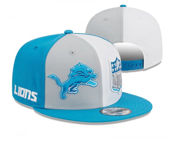 Detroit Lions Blue Grey And White Cap