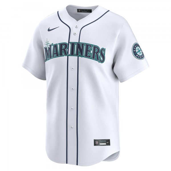 Men's Seattle Mariners Julio RodrÃÂ­guez Nike White Home Limited Player Jersey