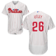 Philadelphia Phillies #26 Chase Utley White(Red Strip) Flexbase Collection Stitched MLB Jersey